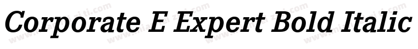 Corporate E Expert Bold Italic OsF字体转换